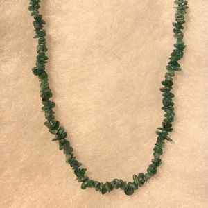 Vintage Green Gemstone Necklace